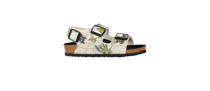 Birkenstock Birko-flor Narrow Milano Børn Grøn | DK 137YXF